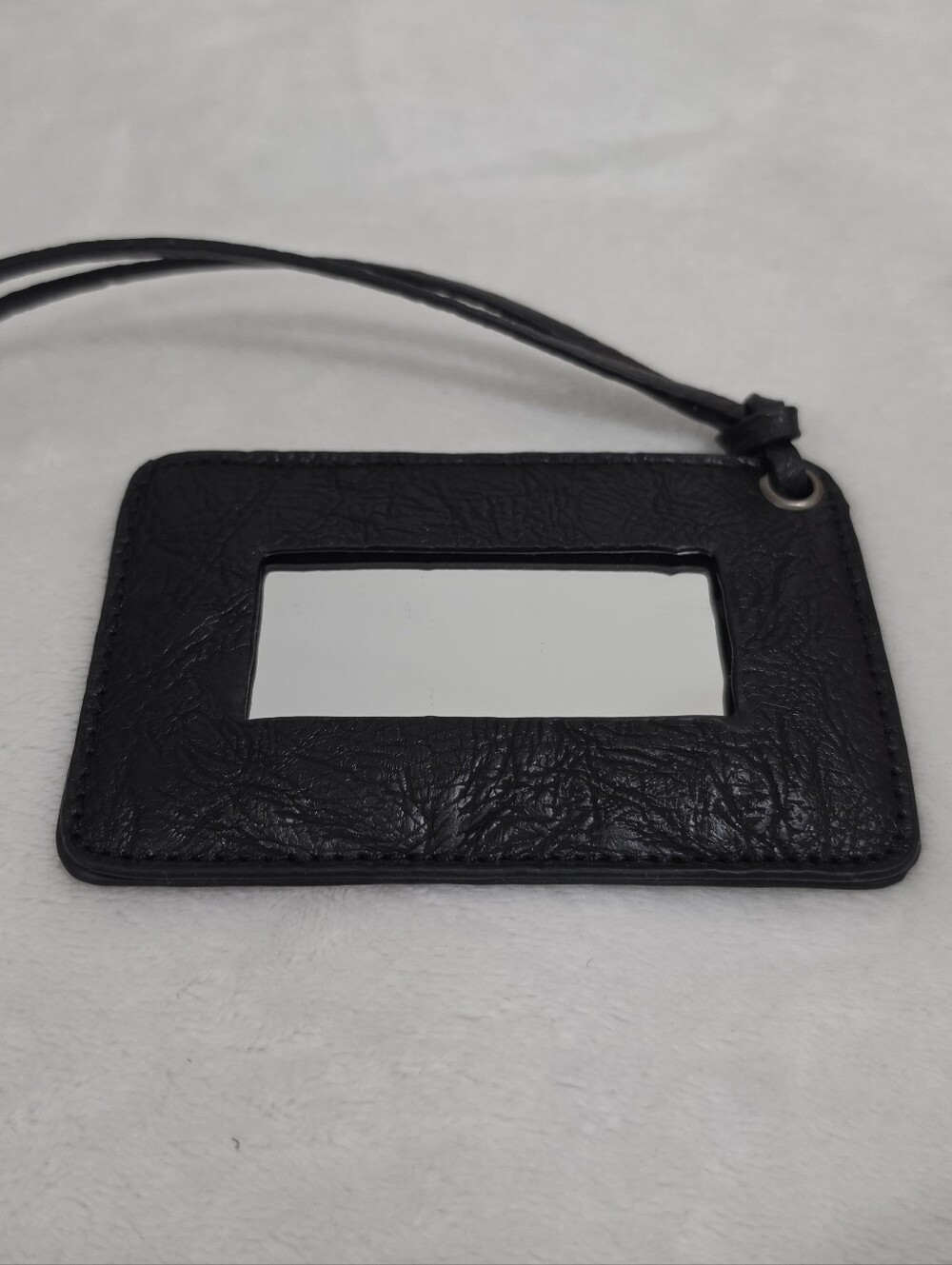 Faux Leather Mini Y2K Silver Studded Crossbody Bag with Long Tassels in Black - Picture 10 of 13